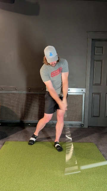 Lead Post drill at impact - trail knee quiet, lead side driving